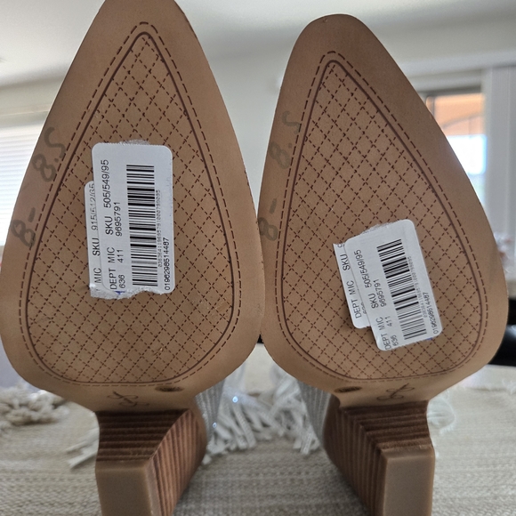 Jessica Simpson Women's White Paredisa Rhinestone Fringe Cowboy Boots. Size 8.5 - Picture 12 of 12